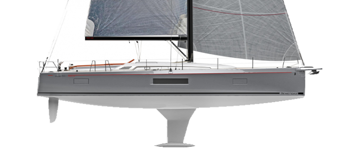 Profil Oceanis 51.1 gris